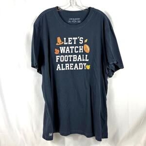 Life Is Good 3XL Let's Watch Football Already T-Shirt Crusher